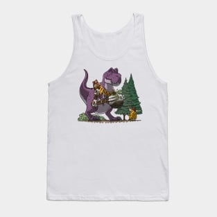 T-Rex Dinosaur Digger Tank Top